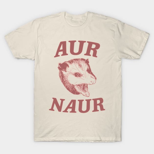 Aur Naur Shirt, Possum Weird Opossum Funny Trash Panda T-Shirt by Y2KERA